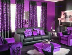 Purple And Black Living Room Ideas