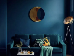 Minimalist Living Room Blue