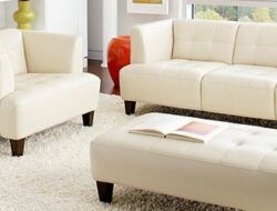 Alessia Leather Sofa Living Room Furniture Sets & Pieces
