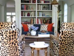 Leopard Chairs Living Room