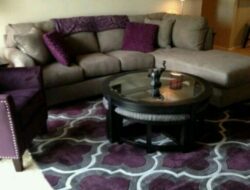 Purple Brown Living Room Ideas