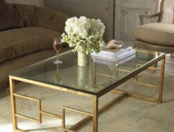Gold Glass Living Room Tables