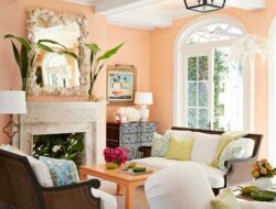 Peach Paint Living Room