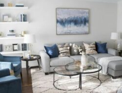 Blue And Grey Living Room Accessories