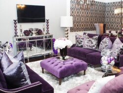 Purple Glam Living Room