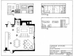 Living Room Plan And Elevation