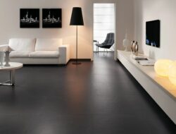 Dark Floor Tiles Living Room