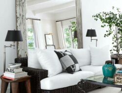 Living Room Design With Mirror