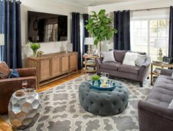 Living Room Curtain And Rug Sets