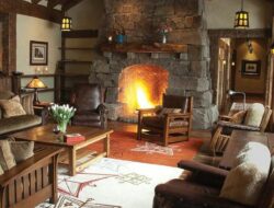 Lodge Themed Living Room