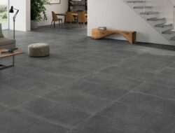 Dark Grey Tiles Living Room