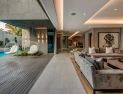 Living Room With Pool View