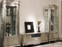 Silver Cabinet Living Room