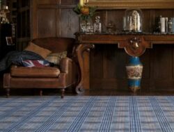 Tartan Carpet In Living Room