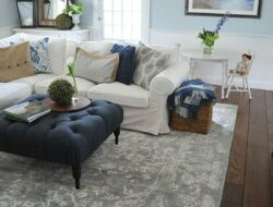 Blue Accents In Living Room