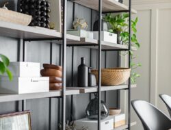 Industrial Living Room Shelves