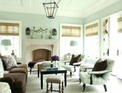 Mint And Brown Living Room
