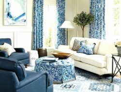 Blue And Cream Living Room Gallery