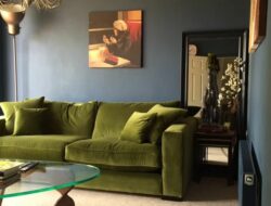 Moss Green Sofa Living Room
