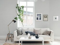 Warm Grey Walls Living Room