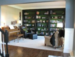 Formal Living Room Into Library