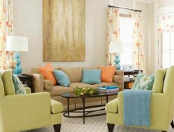 Blue Green Orange Living Room