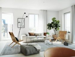 Modern Minimalist Scandinavian Living Room