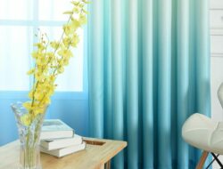 Ombre Drapes Living Room
