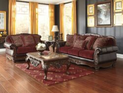 Weslynn Place Burgundy Living Room Set
