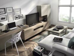 Modern Home Office In Living Room