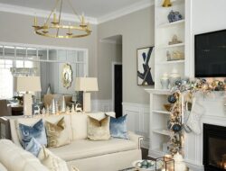 Blue And Gold Living Room Accessories