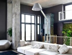Concrete Living Room Design