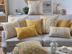 Yellow Pillows Living Room
