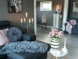 Pink Grey And Black Living Room Ideas