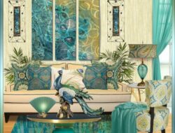 Peacock Themed Living Room Ideas