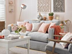 Peach And Grey Living Room Ideas