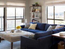 Blue Sectional Sofa Living Room