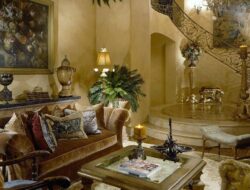 Mediterranean Tuscan Living Room