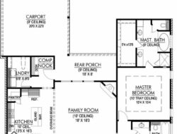 House Plans With Large Kitchen And Living Room