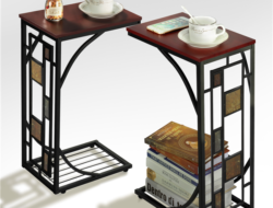 Living Room Sofa Side End Snack Table Tray Stand Rack