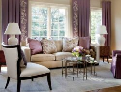 Lilac And Cream Living Room