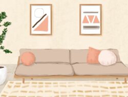 Simple Living Room Background