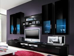 Black Gloss Living Room Furniture Set