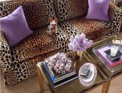 Leopard Print Living Room Set