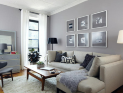 Living Room Furniture Grey Walls