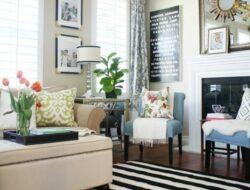 Black And White Striped Rug Living Room