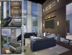 Sunken Living Room Sims 4