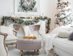 White Christmas Living Room Ideas