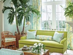 Green Coastal Living Room
