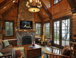 Log Cabin Living Room Ideas